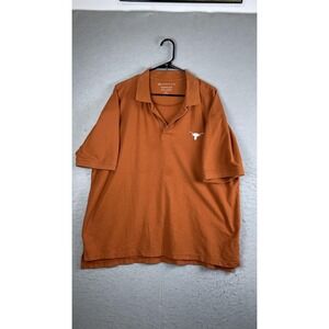 Texas Longhorns Polo Shirt Mens 2XL Orange NCAA Football University Co-op